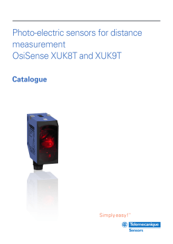 Photo-electric sensors for distance measurement OsiSense XUK8T