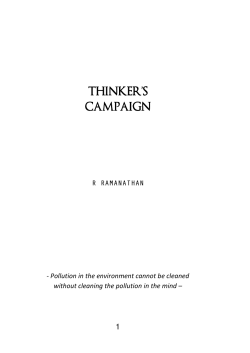 Soft Copy PDF - Thinker`s Campaign