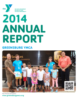 GREENSBURG YMCA - YMCA of Greensburg, PA