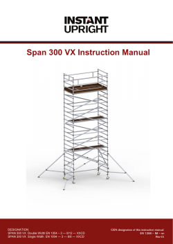 Span 300 VX Instruction Manual
