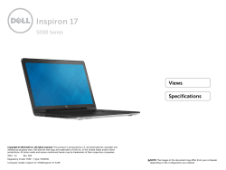 Inspiron 17 5749 Specifications