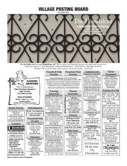 View this week`s Classifieds