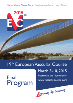 EVC 2015 Preliminary Program