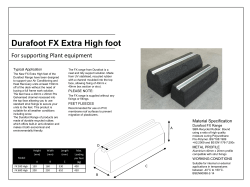 Durafoot FX Extra High foot