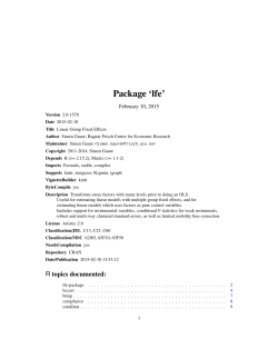 Package `lfe`