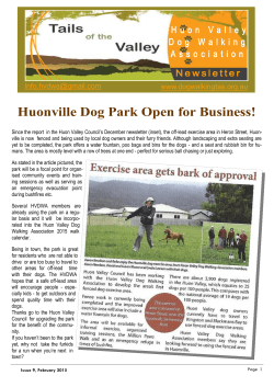 February 2015 - Tasmanian Dog Walking Clubs Inc