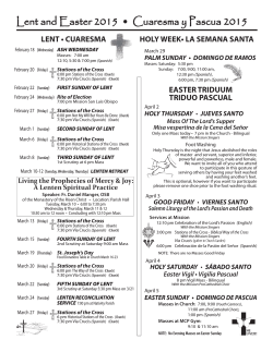 Lent 2015 Schedule pages.indd - Mission San Luis Obispo de Tolosa