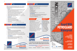 Petroguard Brochure - Petroguard Canopy Systems