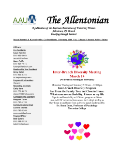 Newsletter Feb. 2015 - AAUW Allentown (PA)