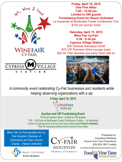 A community event celebrating Cy-Fair - Wine Fair Cy-Fair