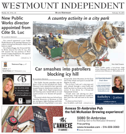 February 10 - Westmount Independent