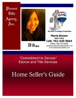 Home Seller`s Guide - Mohave Home Finder