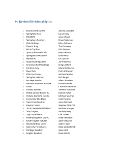 9u Revised Divisional Splits