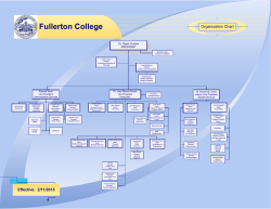 Fullerton College Organization Chart