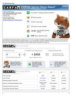 Maxima Carfax