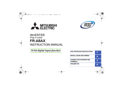 FR-A8AX INSTRUCTION MANUAL