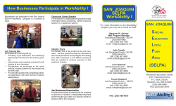 WorkAbility I Brochure - San Joaquin County Office of Education