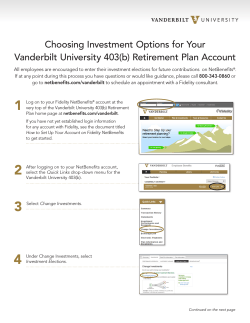 Choosing Investment Options for Your Vanderbilt University 403(b