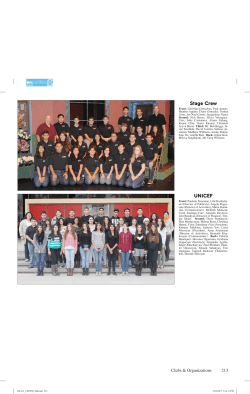 UNICEF Stage Crew - Glendale High School