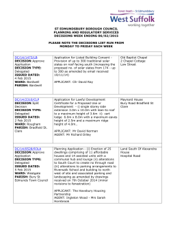 SEBC Planning decisions 06/15 - St Edmundsbury Borough Council