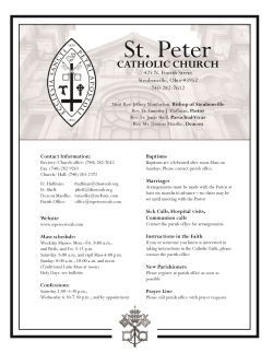 February 15, 2015 - St. Peter Church