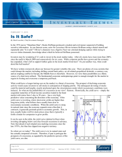 Is It Safe? - Noble Wealth Advisory Group