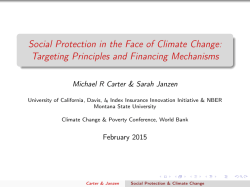 Social Protection in the Face of Climate Change