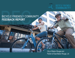 Bicycle Friendly Community Spring 2013