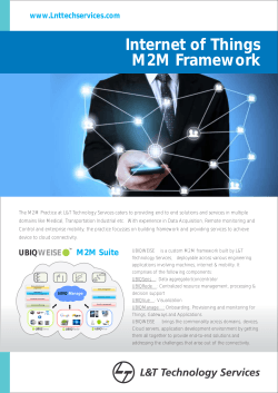 M2M Practice flyer .cdr - L&T Technology Services