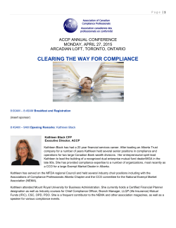 clearing the way for compliance