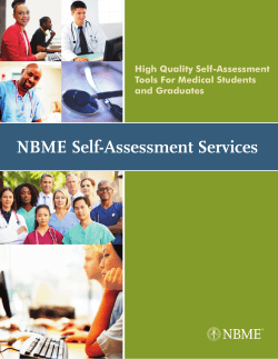 NBME Self-Assessment Services Information Guide
