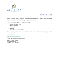 Broker Package - Alliance Business Capital Partner Site