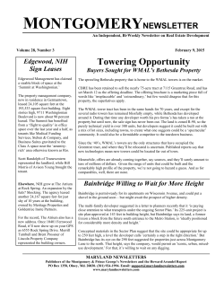 Montgomery Newsletter - Howard/Arundel Report