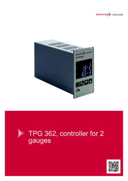 TPG 362, controller for 2 gauges