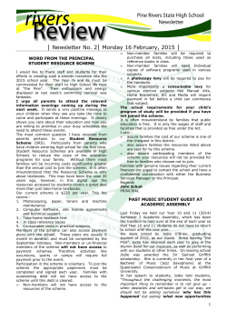 - Newsletter 02 - Pine Rivers State High School