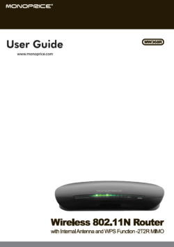 11N Wireless Broadband Router User Guide