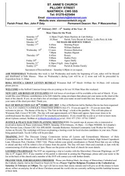 Newsletter 15th Feb 15 (1)
