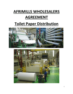 AFRIMILLS WHOLESALERS AGREEMENT Toilet Paper Distribution