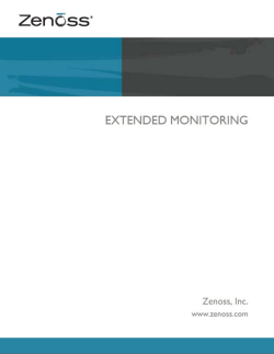 Zenoss Extended Monitoring