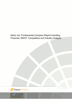 Nelco Ltd. Fundamental Company Report Including Financial