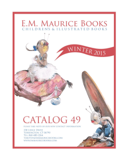 catalog - E. M. Maurice Books