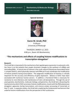 Karen M. Arndt, PhD “The mechanisms and effects of coupling