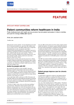 Patient communities reform healthcare in India