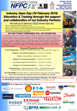 Open Day - The National Fluid Power Centre