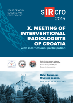 x. meeting of interventional radiologists of croatia 2015