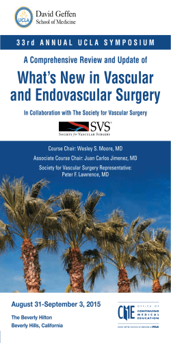 What`s New in Vascular and Endovascular Surgery