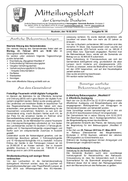 Mitteilungsblatt - Gemeinde Buxheim