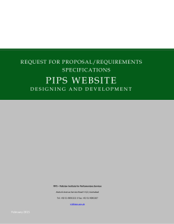 rfp for pips website development