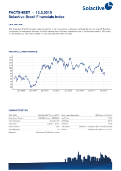 FACTSHEET - Solactive Brazil Financials Index 13.2.2015