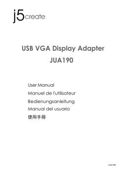 USB VGA Display Adapter JUA190